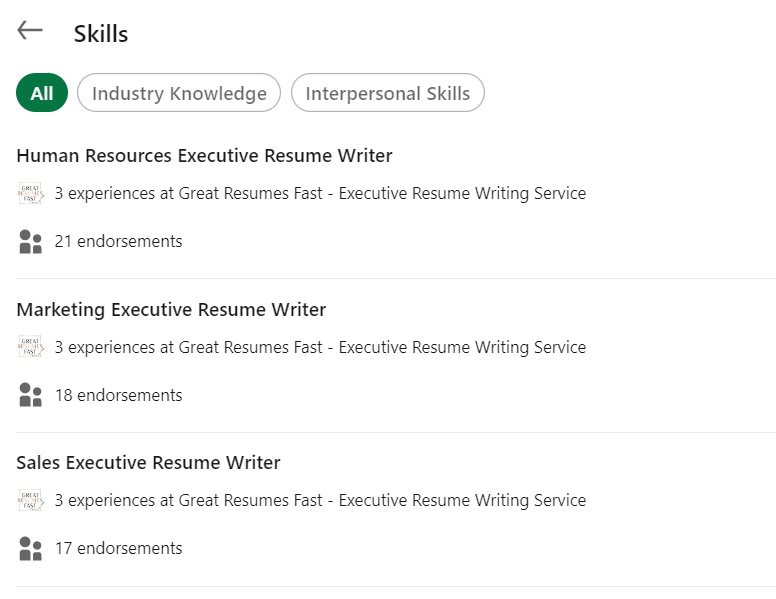 How to add LinkedIn skills